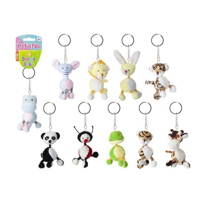 Állatfigurás kulcstartó, 8 cm