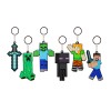 Minecraft kulcstartó 8 cm puha figurával, 6 féle