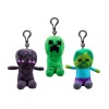 Minecraft plüss kulcstartó 13 cm figurával, 3 féle
