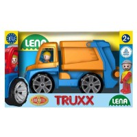 LENA: Műanyag kukás autó - 28 cm