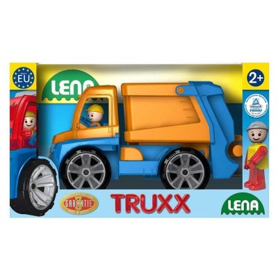 LENA: Műanyag kukás autó - 28 cm