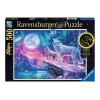 Ravensburger Puzzle 500 db - Az északi fény farkasa