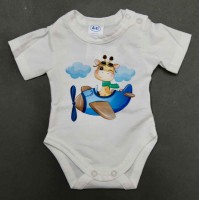 Rövid ujjú baba body cuki Repülős mintával