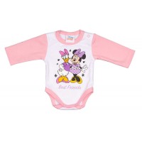 Disney Minnie mintával nyomott hosszú ujjú baba body
