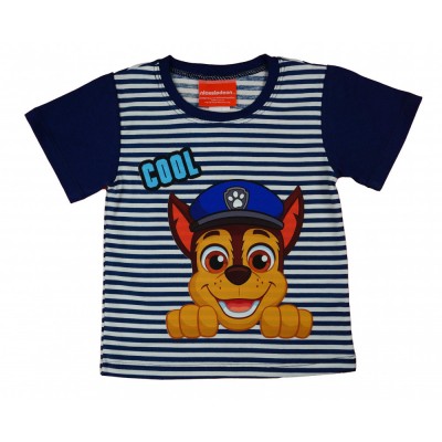 Rövid ujjú kisfiú póló Mancs őrjárat mintával