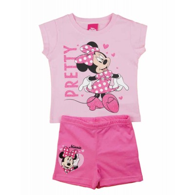 2 részes nyári szett csillogós Minnie mintával