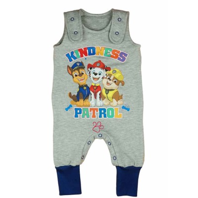 Belül bolyhos ujjatlan rugdalózó Mancs őrjárat mintával 2:1 méret