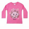 Hosszú ujjú kislány póló Marie cica mintával