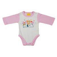 Hosszú ujjú baba body Snoopy mintával