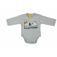 Hosszú ujjú baba body Snoopy mintával