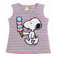 Pamut kislány trikó Snoopy mintával