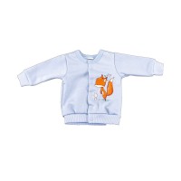 Belül bolyhos baba kocsikabát Róka mintával