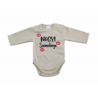 Nagyi szemefénye feliratos hosszú ujjú baba body Nagyi szemefénye feliratos hosszú ujjú baba body