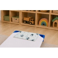 Kispárna mintás vászon 30x40 Munkagép kék - Kispárna mintás vászon 30x40 Munkagép kék -