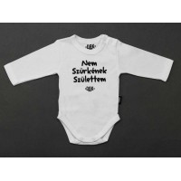 Dorko DRK Nem Szürkének Születtem mintával nyomott hosszú ujjú baba body