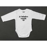 Dorko DRK Jó helyekre visznek mintával nyomott hosszú ujjú baba body Dorko DRK Jó helyekre visznek mintával nyomott hosszú ujjú baba body