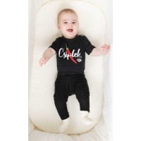 Dorko Csíplek mintával nyomot rövid ujjú baba body