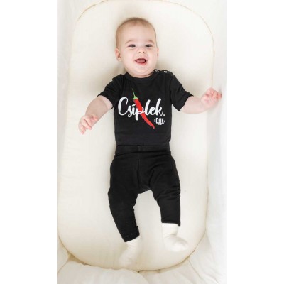 Dorko Csíplek mintával nyomot rövid ujjú baba body