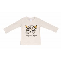 Hosszú ujjú kislány póló cuki Leopárd mintával