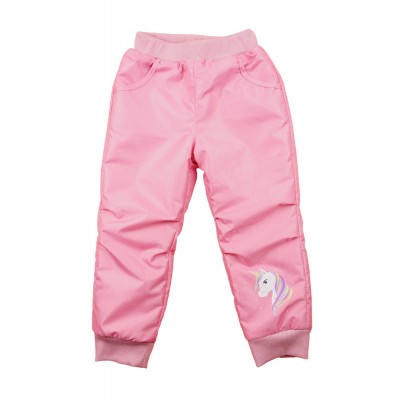 Lányka bélelt vízlepergetős nadrág – Unikornis mintával