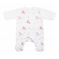 Vékony, pamut rugdalózó Macis mintával