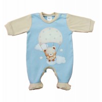 Hosszú ujjú rugdalózó, maci mintával Hosszú ujjú rugdalózó, maci mintával