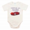 Feliratos rövid ujjú baba body