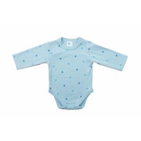 Hosszú ujjú baba body Csillagos mintával