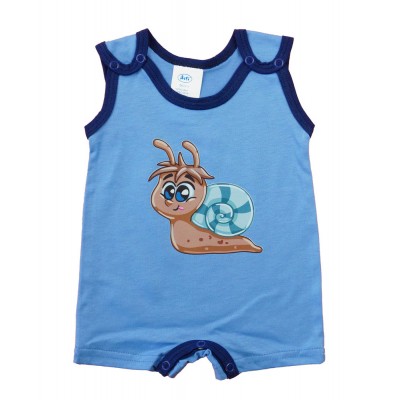 Ujjatlan kisfiú napozó - csiga mintával