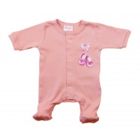 Hosszú ujjú pamut rugdalózó – Kis cipő mintával