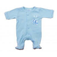 Hosszú ujjú pamut rugdalózó – Kis cipő mintával