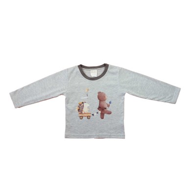 Hosszú ujjú fiú póló – Mackós mintával