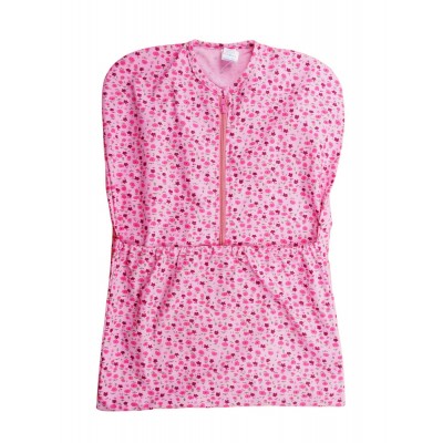 Oviszsák elöl cipzáras, zsebes – Virág mintával