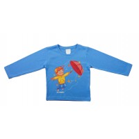 Hosszú ujjú fiú póló - kisfiú mintával