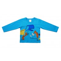 Hosszú ujjú fiú póló - dinós mintával