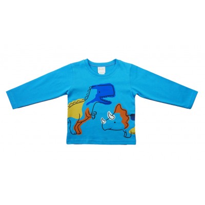 Hosszú ujjú fiú póló - dinós mintával
