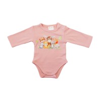 Hosszú ujjú baba body - Állatos mintával