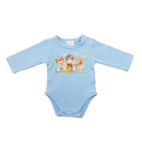 Hosszú ujjú baba body - Állatos mintával