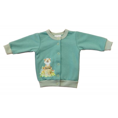 Belül bolyhos baba kocsikabát Állatos mintával