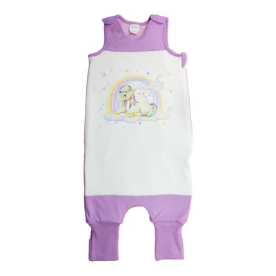 Ujjatlan tipegő hálózsák, unikornis mintával – 3 TOG