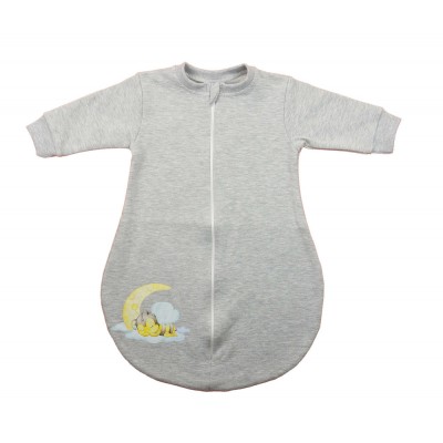 Belül bolyhos hosszú ujjú hálózsák – 2,5 TOG - Méhecske mintával