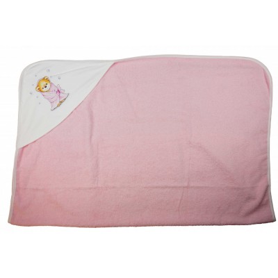 Baba kapucnis törölköző macis mintával 70x90