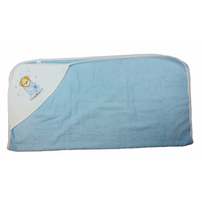 Baba kapucnis törölköző macis mintával 70x90