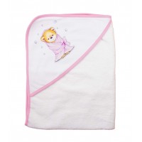 Baba kapucnis törölköző macis mintával 70x90