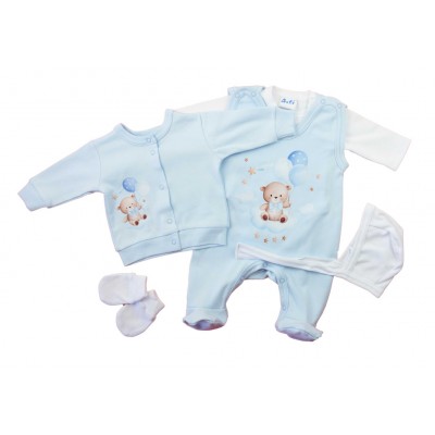 5 részes baba szett maci mintával