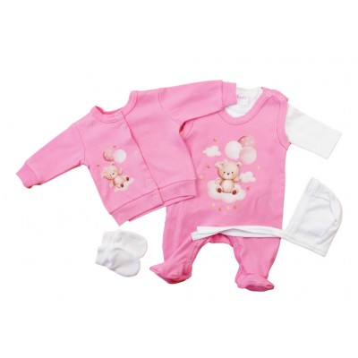 5 részes baba szett maci mintával