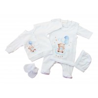 5 részes baba szett maci mintával