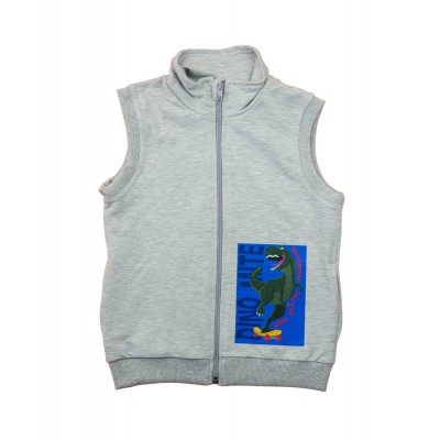 Pamut kisfiú mellény – Dínó mintával