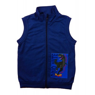 Pamut kisfiú mellény – Dínó mintával