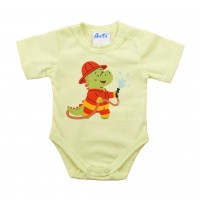 Rövid ujjú baba body Dínós mintával